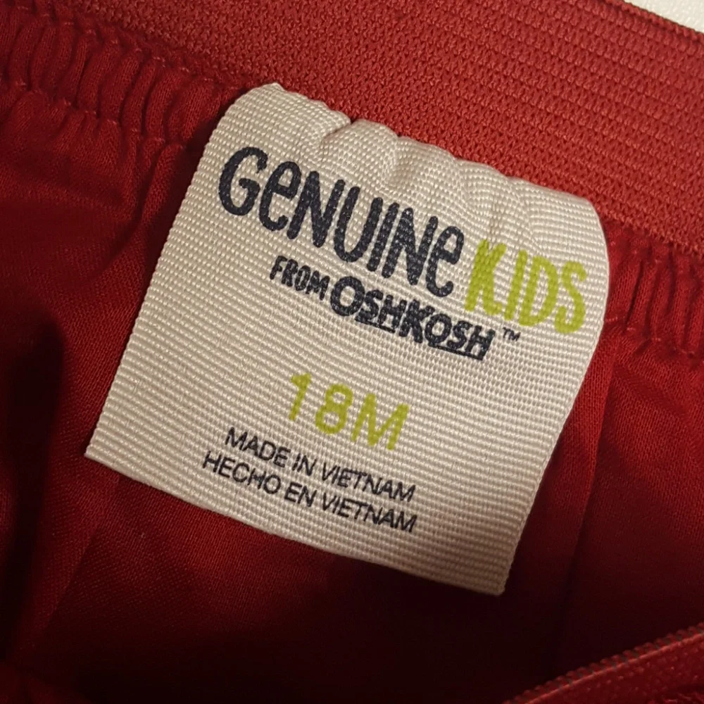 Genuine Kids Red and Gold Holiday Skirt - Picture 3 of 3